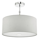 Ronda White Faux Silk Easy Fit Shade 40cm