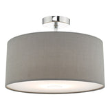 Ronda Grey Faux Silk Easy Fit Shade 40cm