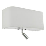 Ronda 3 Light Wall Light Ivory With LED Reading Light