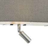 Ronda 3 Light Wall Light Grey With LED Reading Light