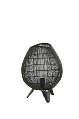 Sleek Yumi Black Table Lamp, 28x37 cm