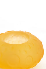 Matte Ocher Yellow Finley Glass Tealight Holder Ø10x6 cm