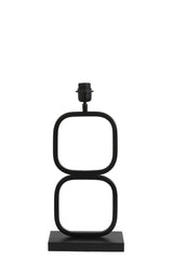 Matte Black Lutika Lamp Base 46x23x11.5 cm