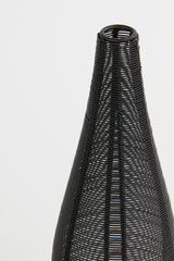 Sleek Matt Black Suneka Tealight Holder Ø11x33 cm