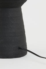 Sleek Black Ceramic Lamp Base (Ø18.5x51 cm) - Ayla Design