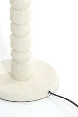 Cream Akti Floor Lamp - Height 146 cm, Diameter 25 cm