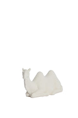 Cream Matte Camel Ornament, 26x10x15 cm