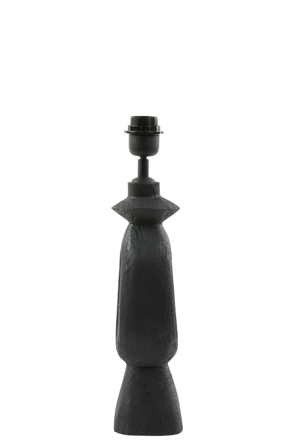Django Wood Matte Black Lamp Base 11x9x45 cm