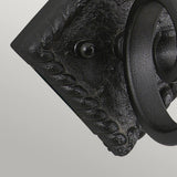 Black Rectory Artisan Wall Light Fixture