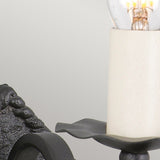 Black Rectory Artisan Wall Light Fixture