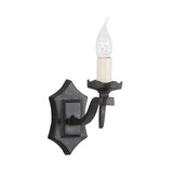 Medieval Black Wrought Iron Wall Sconce