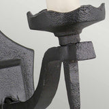 Medieval Black Wrought Iron Wall Sconce