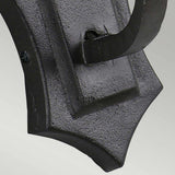 Medieval Black Wrought Iron Wall Sconce