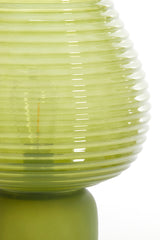 Elegant Green Glass LED Table Lamp Ø22x27 cm