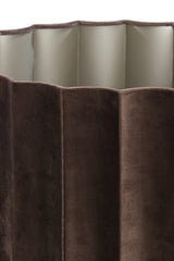 Velvet Dark Brown Cylindrical Shade - 25x40 cm Disli Design