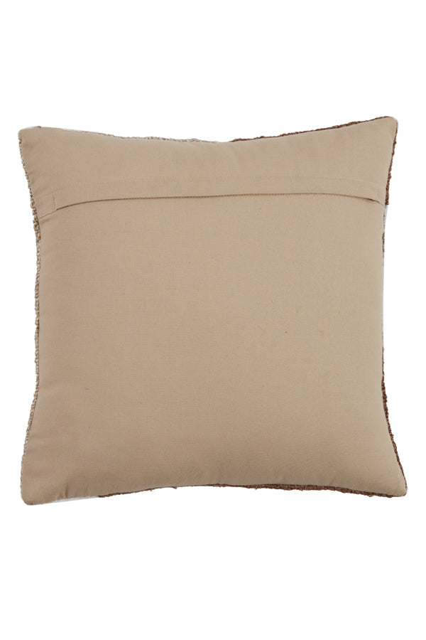Canberra Dark Brown & Beige Accent Cushion 45x45 cm