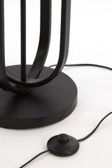 Modern Aster Matte Black Floor Lamp - 25x140 cm