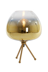 Golden Elegance: Mayson Crystal Glass Table Lamp Ø30x43 cm