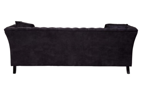 Sabrina Three Seat Grey Velvet Sofa