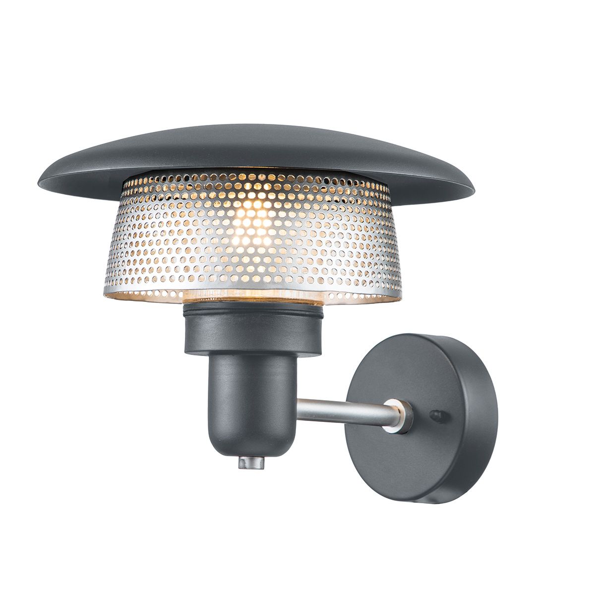 Saturne 1 Light Wall Lantern Grey