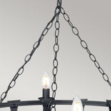 Black Saxon 8-Arm Medieval Chandelier