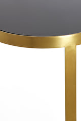 Sleek Black and Bronze Glass Pillar Ø40x80 cm