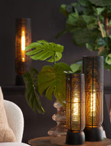 Elegant Black Table Lamp 11x39.5 cm - Lezuza Matte Finish