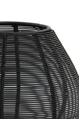 Suneko Matte Black Tealight Holder Ø17x20 cm