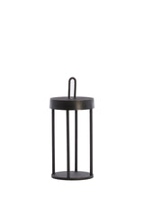 Sleek Black LED Table Lamp Ø13x28 cm - Isalo Design