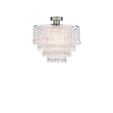 SFB4861 E27 Semi Flush Suspension Antique Chrome Bracket Only