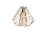 SFB4861 E27 Semi Flush Suspension Antique Chrome Bracket Only