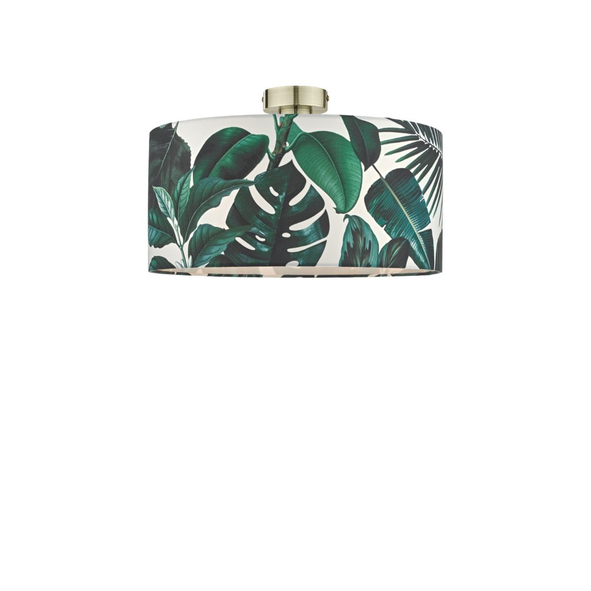 SFB4875 E27 Semi Flush Suspension Antique Brass Bracket Only