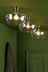 SFB4875 E27 Semi Flush Suspension Antique Brass Bracket Only