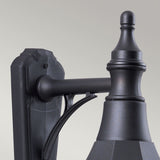 Elegant Shannon Black Outdoor Wall Lantern