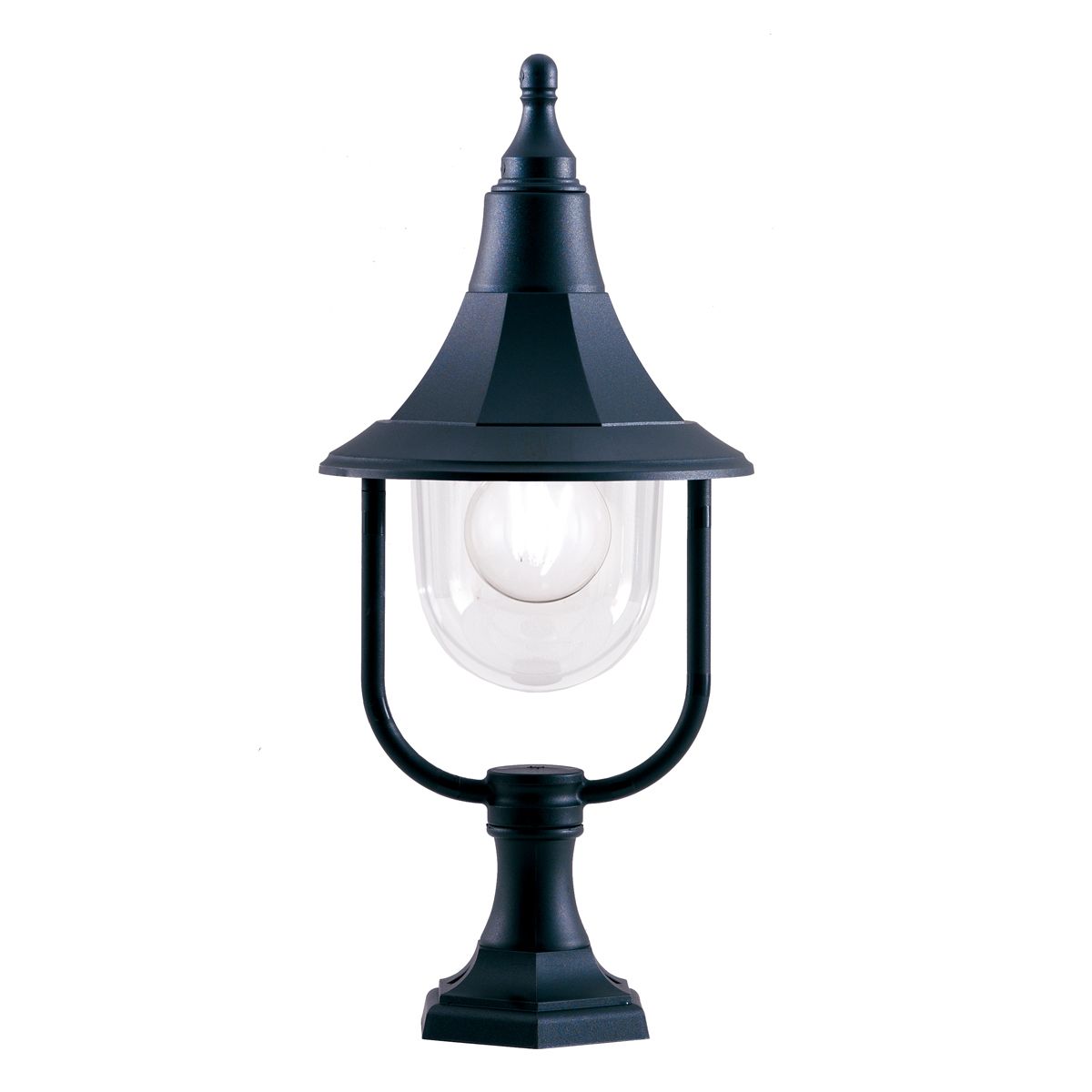 Elegant Black Shannon Pedestal Light