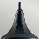 Elegant Black Shannon Pedestal Light