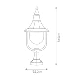 Elegant Black Shannon Pedestal Light