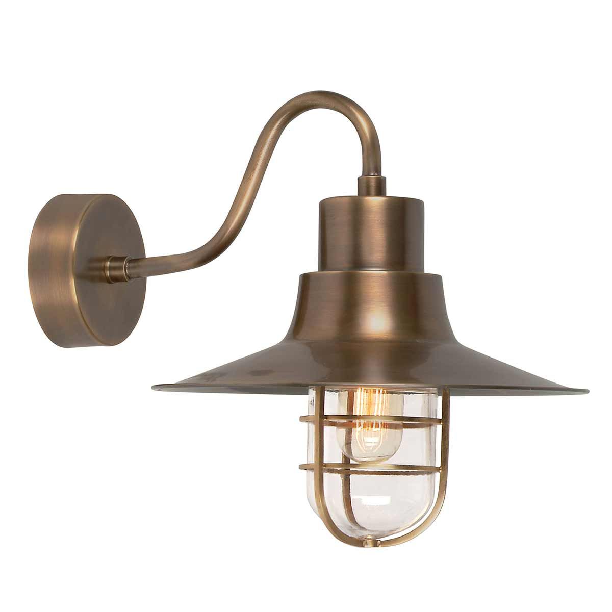 Sheldon Vintage Brass Wall Light