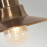 Sheldon Vintage Brass Hanging Porch Lantern