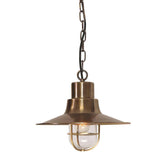 Sheldon Vintage Brass Hanging Porch Lantern