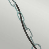Sheldon Vintage Brass Chain Lantern with Verdigris Finish