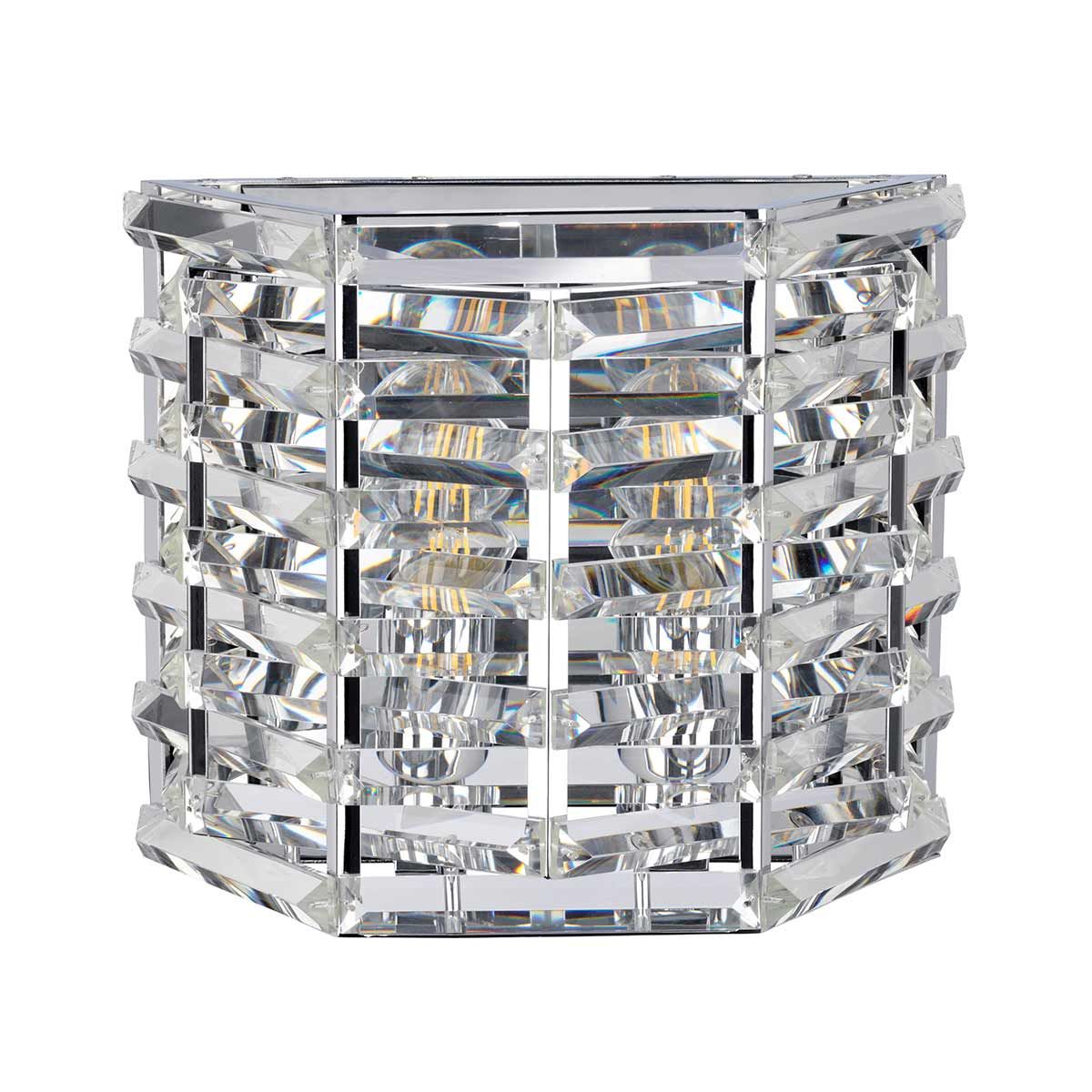 Luxura Crystal Cascade Wall Light