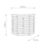 Luxura Crystal Cascade Wall Light