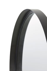 Contemporary Mirror 70x5x180 cm in Matte Black Finish