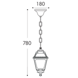 Mary Sichem 6.5W E27 Filament LED 2700K, Classic Chain Lantern, Black/Clear