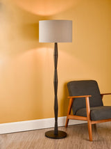Sierra Floor Lamp Black With Shade