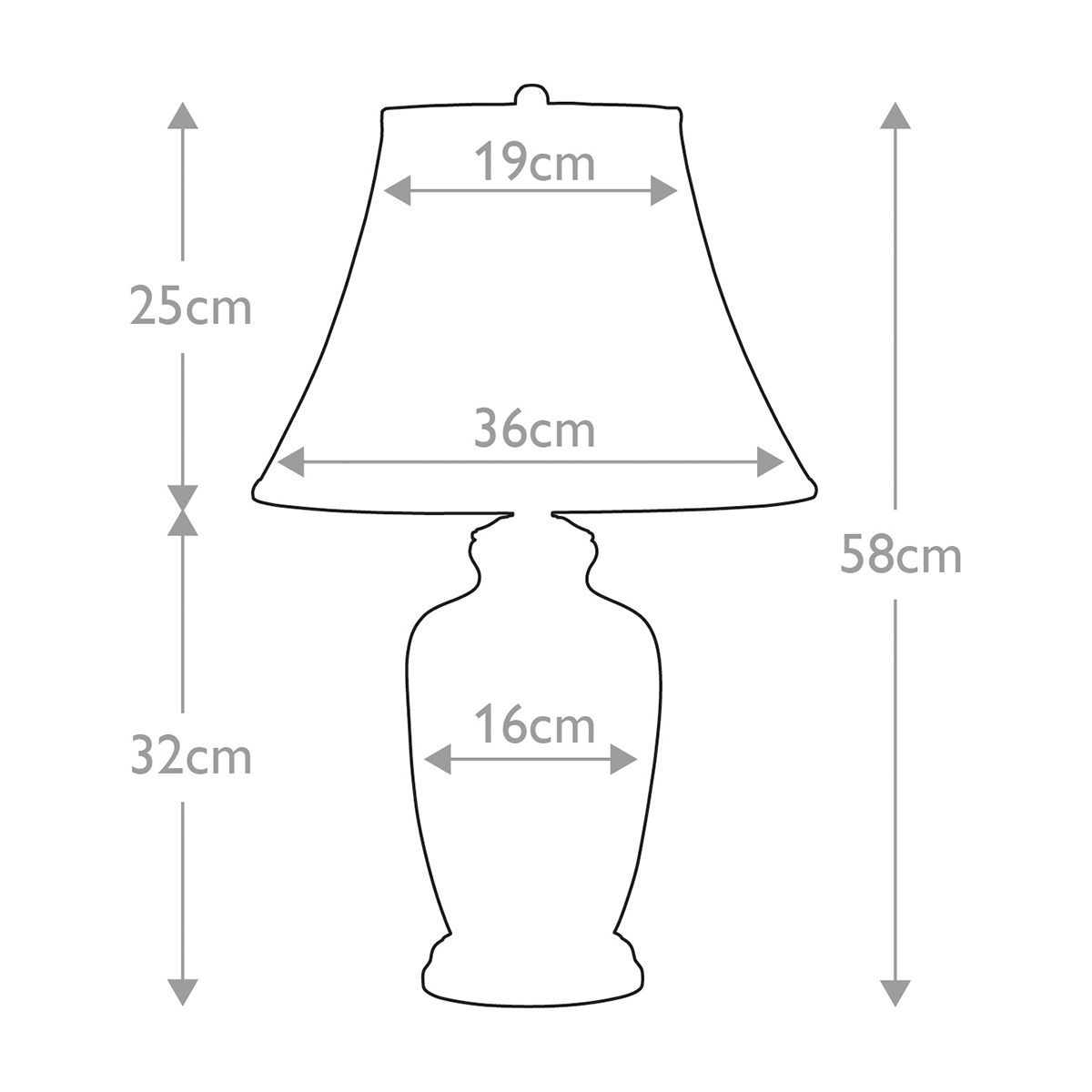 Elegant Silver Thistle Porcelain Table Lamp with Empire Shade