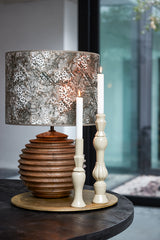 Rustic Charm: Keyon Brown Cylindrical Shade (30x30x21 cm)