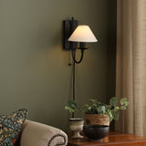 Sivan Plugged Wall Light Matt Black With Shade
