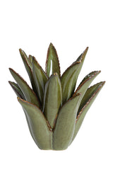 Cactus Ceramic Tealight Holder in Deep Forest Green - Ø24.5x23 cm